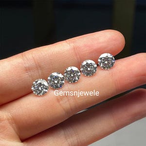 High Quality Moissanite Round Clarity Grade VVS1 4 MM TO 12 MM Available, Jewellery Setting Diamond Round, Melee Round