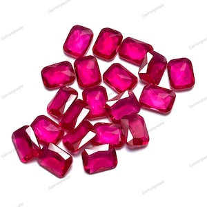 5 Pcs Pink Sapphire Octo AAA Grade Flawless Ceylon Pink Sapphire Loose Octo Gemstone Cut Nice Luster Fashion jewellery Earring stone
