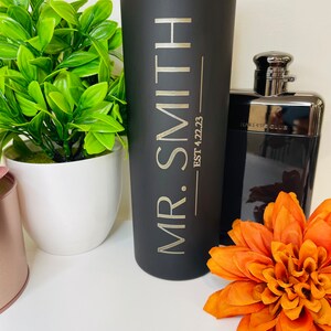 Laser Engraved Stainless Steel Tumbler, Personalized tumbler, Custom tumbler, Groomsman Gift, graduation gift, 20 oz, Engraved Tumbler