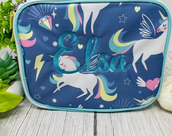 Personalized lunch bag, Back to School, Embroidered Lunch bag, Custom Lunch Bag, Lunch tote, Insulated Lunch Bag, Embroidered Bag,
