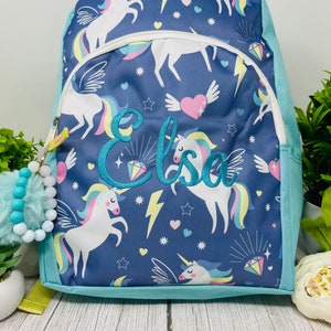 Personalized Girls backpack,  Back to School, Embroidered Backpack, Name Backpack, Embroidered School bag, Custom Backpack
