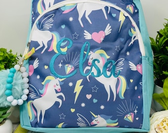 Personalized Girls backpack,  Back to School, Embroidered Backpack, Name Backpack, Embroidered School bag, Custom Backpack