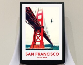 San Francisco (Style 2) California Vintage Travel Poster