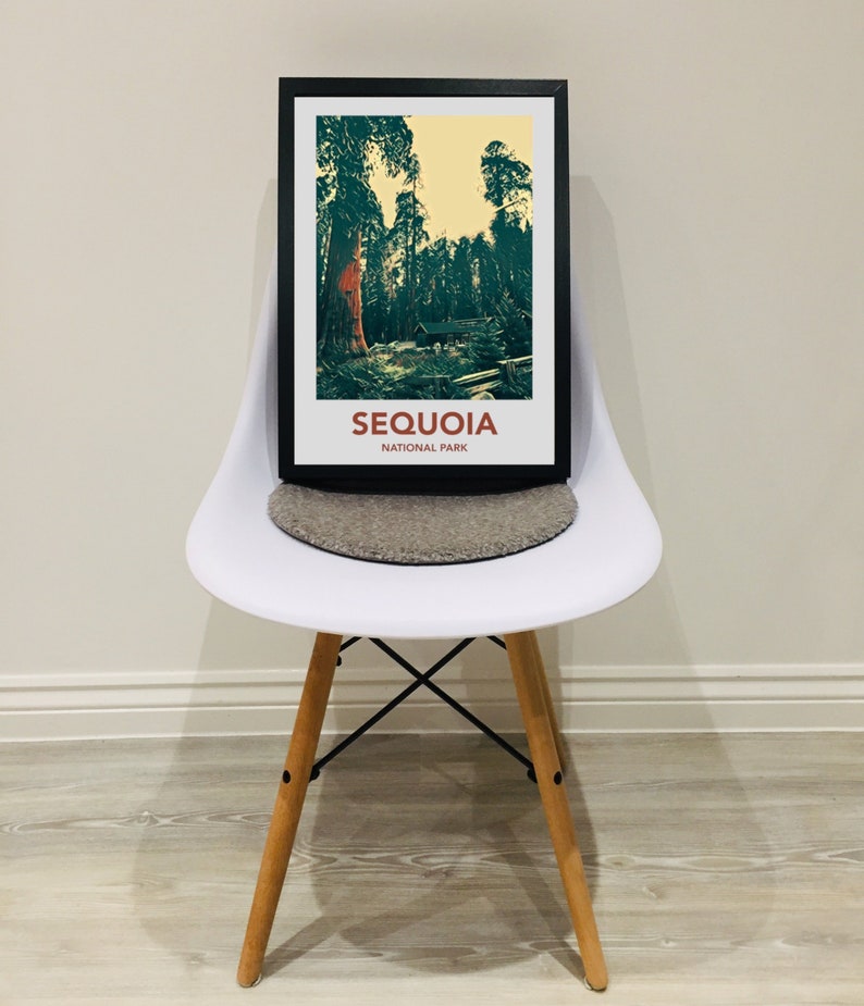 Sequoia National Park Vintage Travel Poster image 1