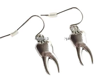 Dental Tooth Teeth Hypoallergenic Earrings Dentist Hygienist Graduation Gift