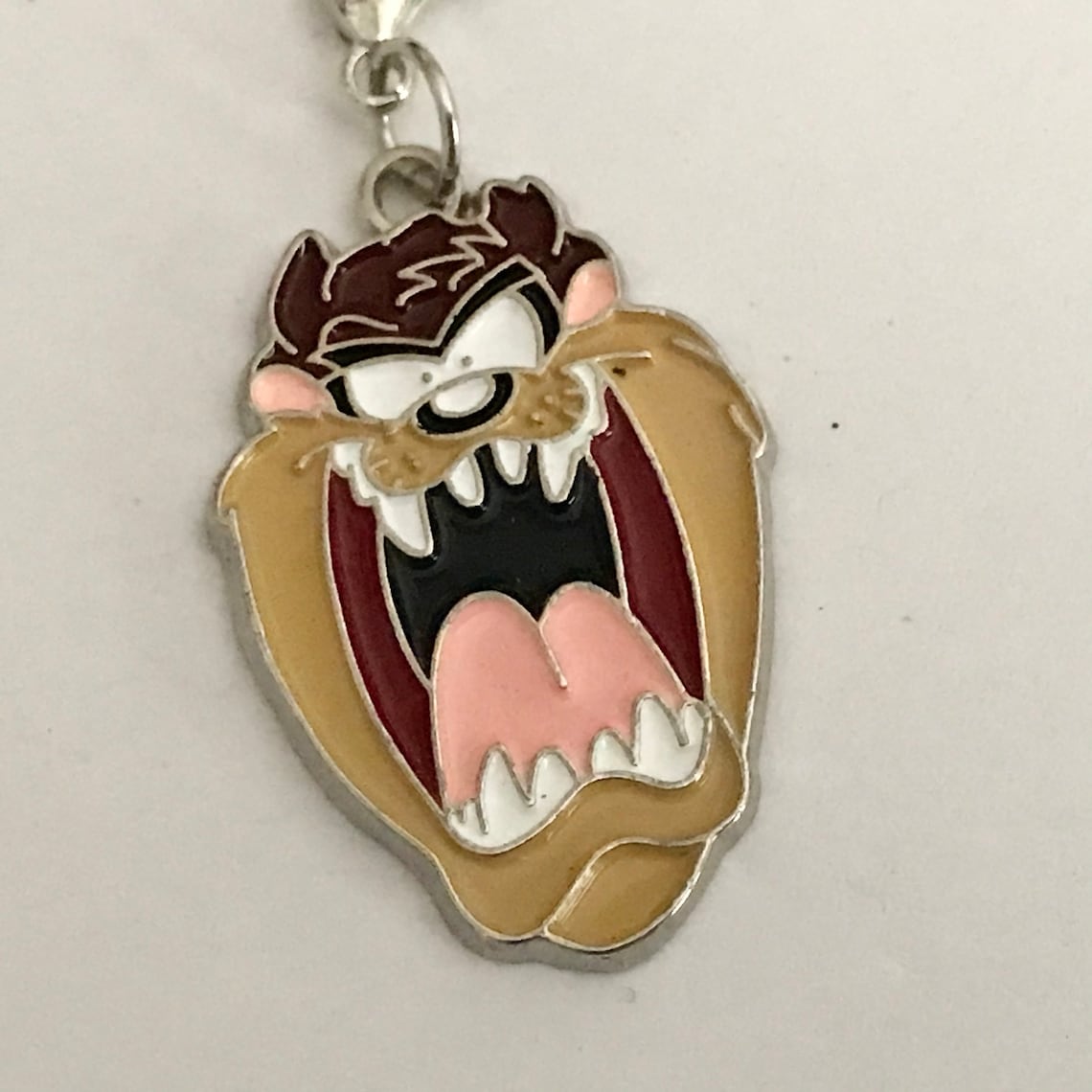 Taz Tasmanian Devil Charm Keychain Warner Bros. Vintage Etsy