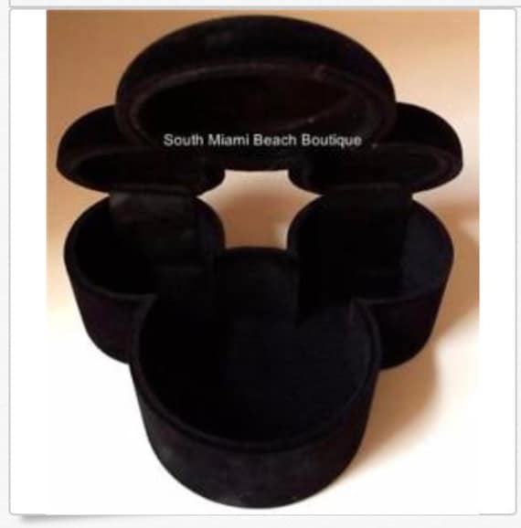 Vintage Disney Mickey Mouse Jewelry Box Keepsake Trin… Gem