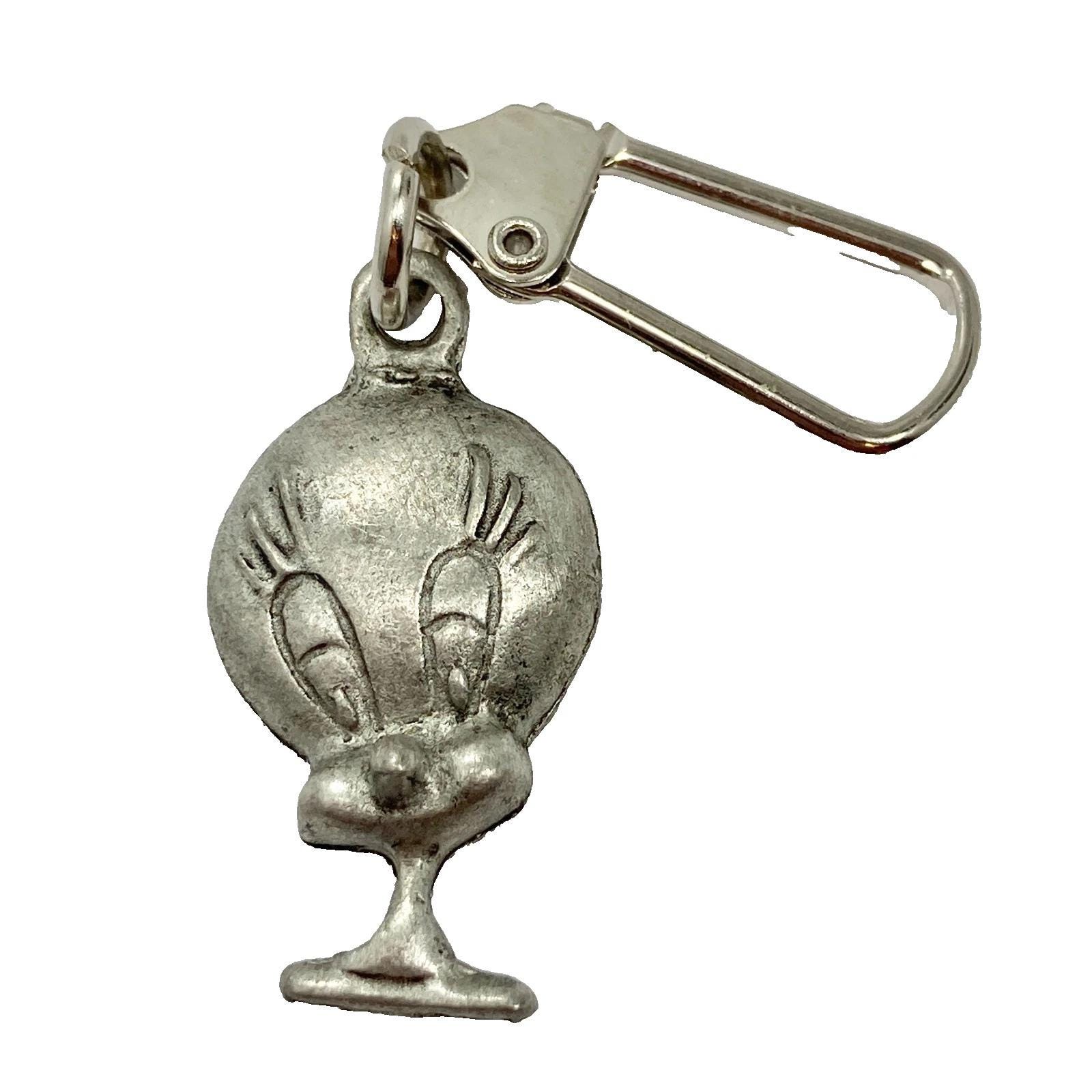Vintage Tweety Bird Zipper Pull Purse Charm Warner Bros Looney