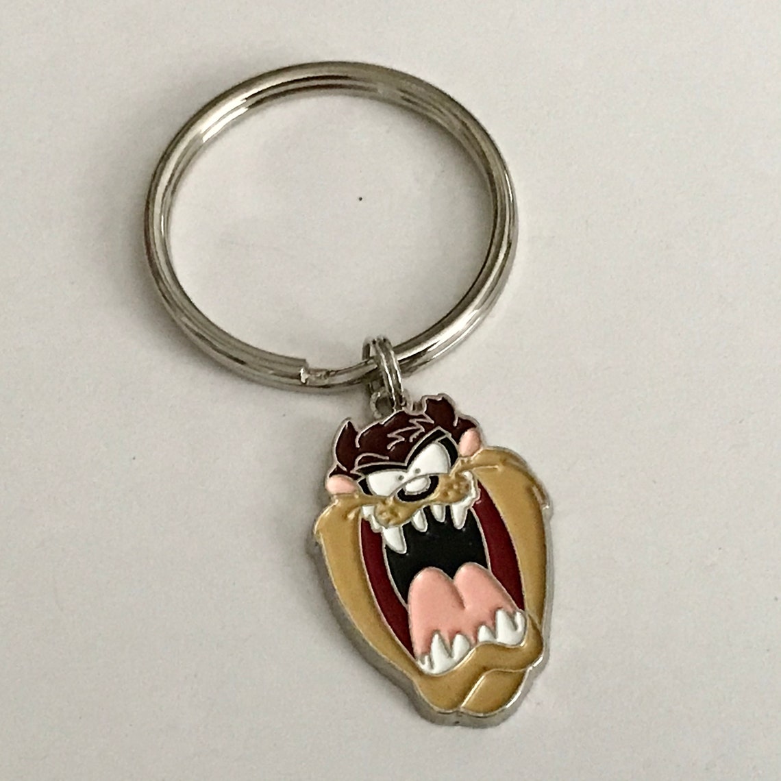 Taz Tasmanian Devil Charm Keychain Warner Bros. Vintage Etsy