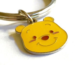 Vintage Disney Winnie the Pooh Keychain Keyring Disneyana Christopher Robin Signed Charms Disney Bear