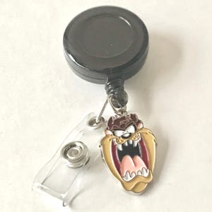 Taz Tazmanian Devil Tas Tasmanian Retractable Reel Lanyard Looney Tunes Warner Bros Vintage Charm