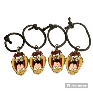 Vintage Taz Tasmanian Devil Christmas Tree Ornament Car Small Enamel Charm Set or Ornaments You Choose