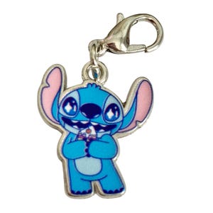 Vintage Disney Lilo & Stitch Zipper Pull Bag Clip On Charm Aulani Ice Cream Cone Snacks image 1