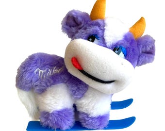 Milka Cow Toy - Swiss Purple and White Cow - Milka Chocolate