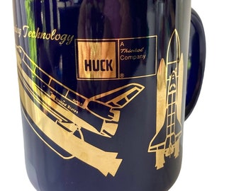 NASA HUCK Aerospace Fasteners Coffee Cup Mug Advertising Space Shuttle Rocket