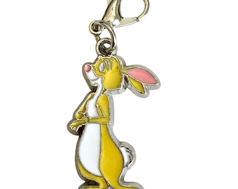 Monedero vintage de Disney con el conejo de Winnie the Pooh, con clip y tirador de cremallera, firmado.