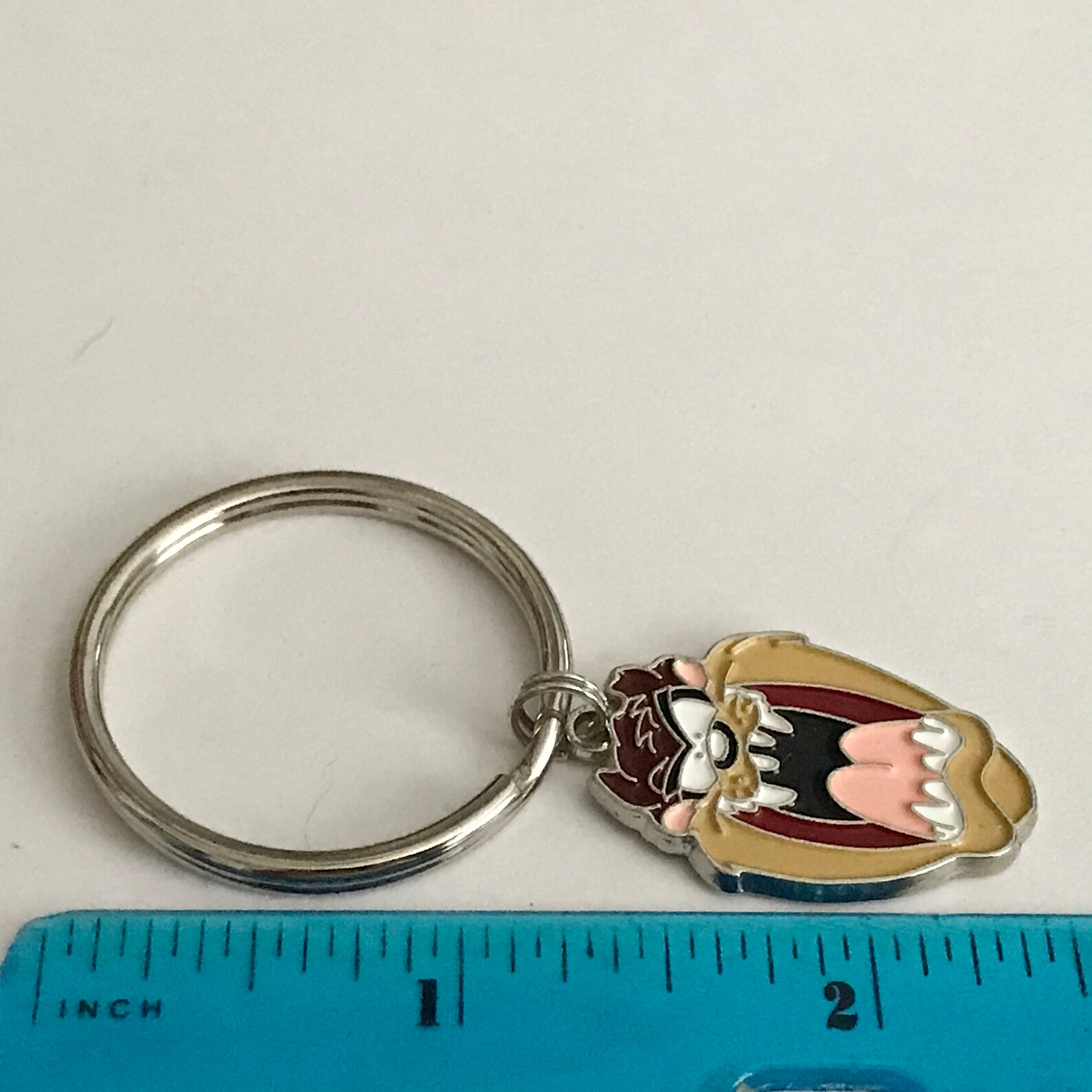 Taz Tasmanian Devil Charm Keychain Warner Bros. Vintage Etsy