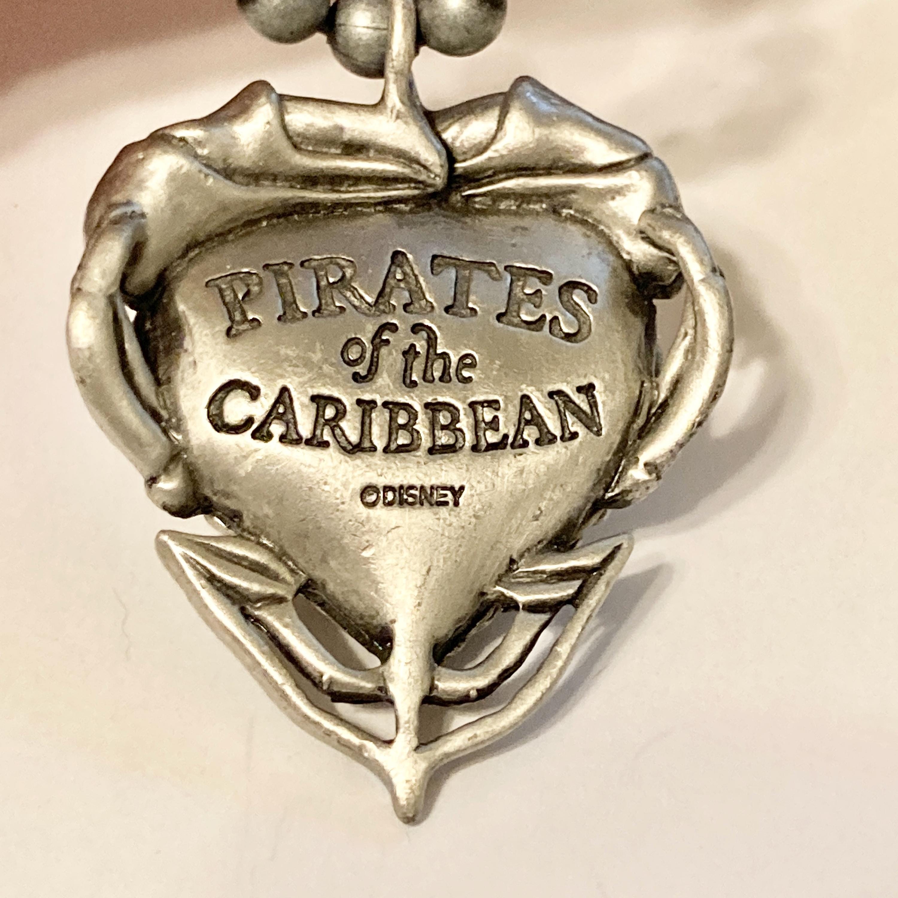 Vintage Disney Pirates of the Caribbean Necklace Tia Dalma