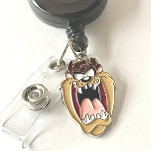 Taz Tazmanian Devil Tas Tasmanian Retractable Reel Lanyard Looney Tunes Warner Bros Vintage Charm