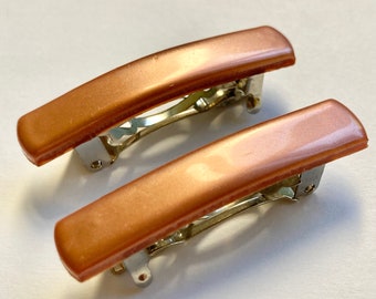 Vintage 1980’s XL French Barrette Hair Clip, Loud, Bold and Fabulous! Unworn, 4” Vintage 1980 main image 3