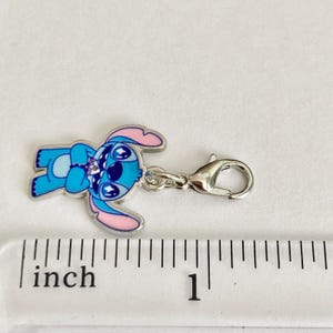 Vintage Disney Lilo & Stitch Zipper Pull Bag Clip On Charm Aulani Ice Cream Cone Snacks image 6