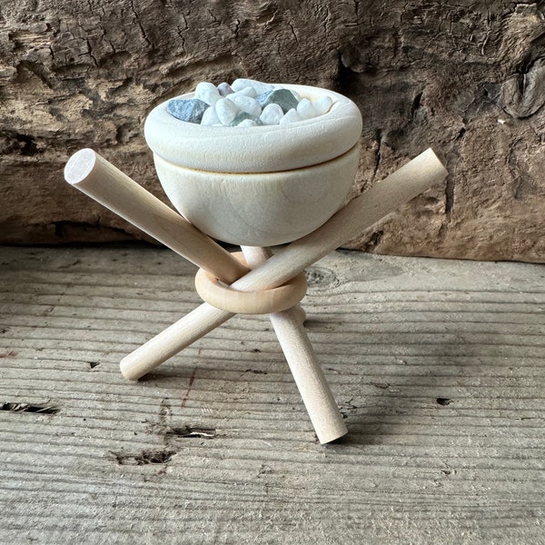 Wooden Essential Oil Tripod Diffuser Cup, Scent Air Oil Diffuser, Small Aromatherapy Diffuser, Mini Stone Diffuser, Diffuser,