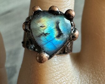 Labradorite Cuff Ring