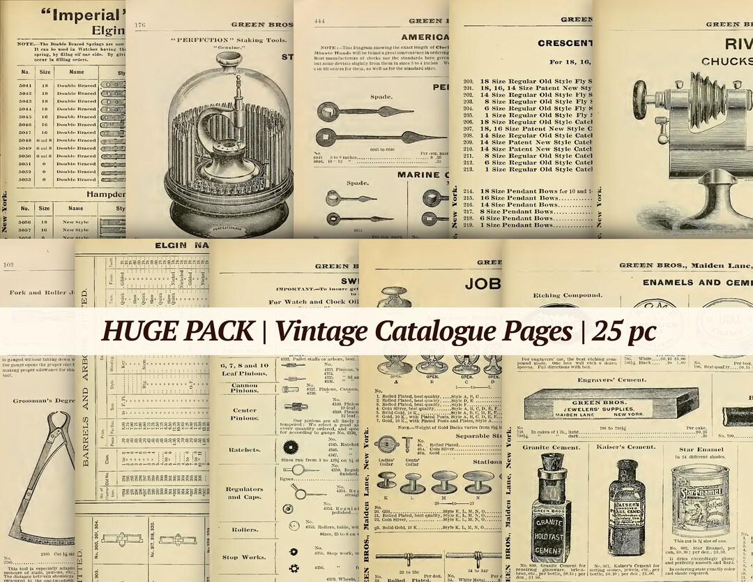 Vintage Catalogue Pages 25 Pc Printable Antique Junk Journal Paper, Digital Collage Sheet, Old Journaling Ephemera, 1800's Scrapbook Kit - Etsy Vintage Catalogue Pages 25 Pc Printable Antique Junk Journal Paper, Digital Collage Sheet, Old Journaling Ephemera, 1800's Scrapbook Kit - Etsy