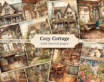 Cottagecore Junk Journal Pages: Vintage Floral Ephemera (digital ...