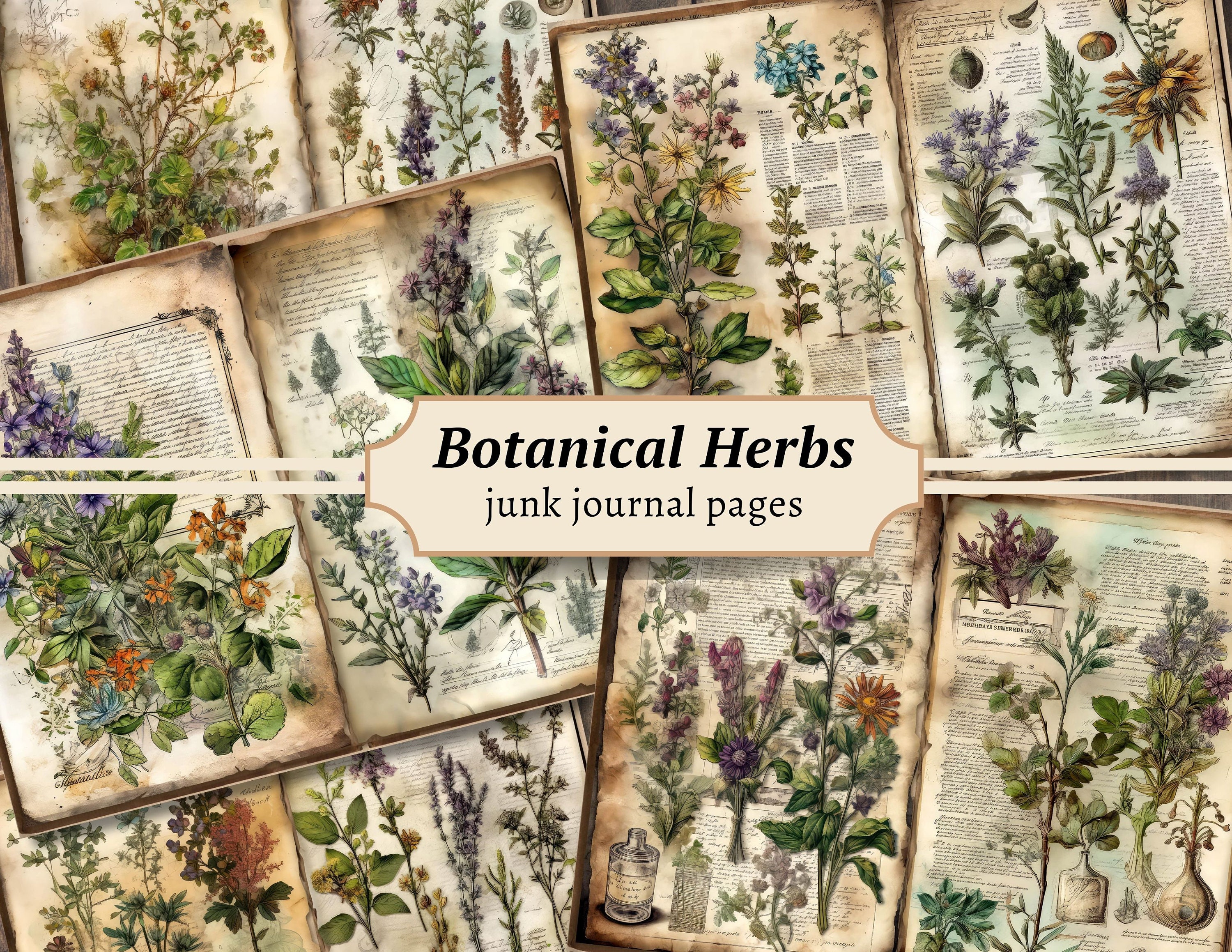 ❤️セール822B②チェコビンテージ植物図鑑　洋書　ジャンクジャーナル　2冊セット Amazon.co.jp: [1898年]チェコの古い植物図鑑/アンティーク