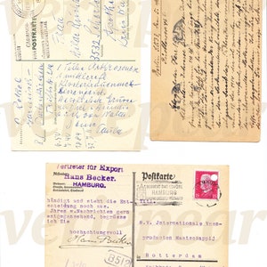May include: A vintage postcard with handwritten text in German. The postcard is addressed to Frau Hilde R&uuml;ckholtz in Schorlade, Germany. The text mentions a visit to Malta and a request for greetings. The postcard is dated 1920.