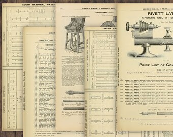 Vintage Catalogue Pages | 25 Pc | Printable Antique Junk