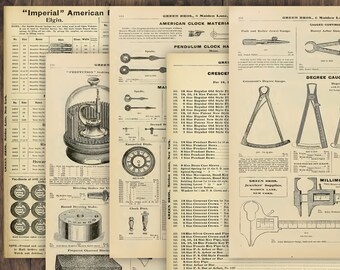 Vintage Catalogue Pages | 25 Pc | Printable Antique Junk