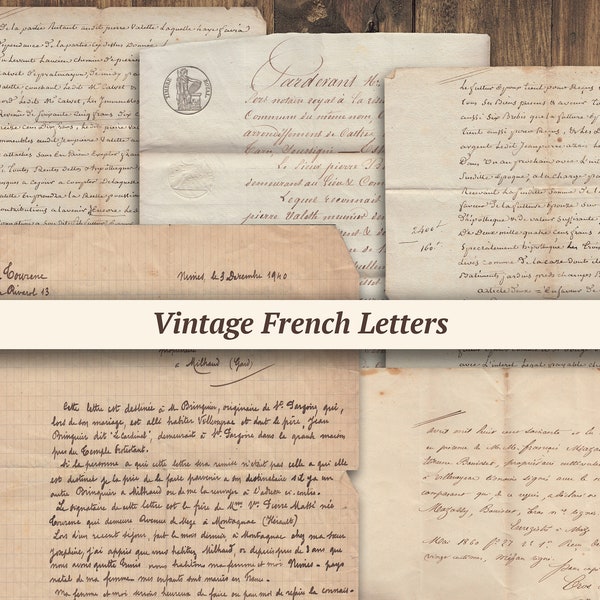 Colonial French Script French Script - Etsy