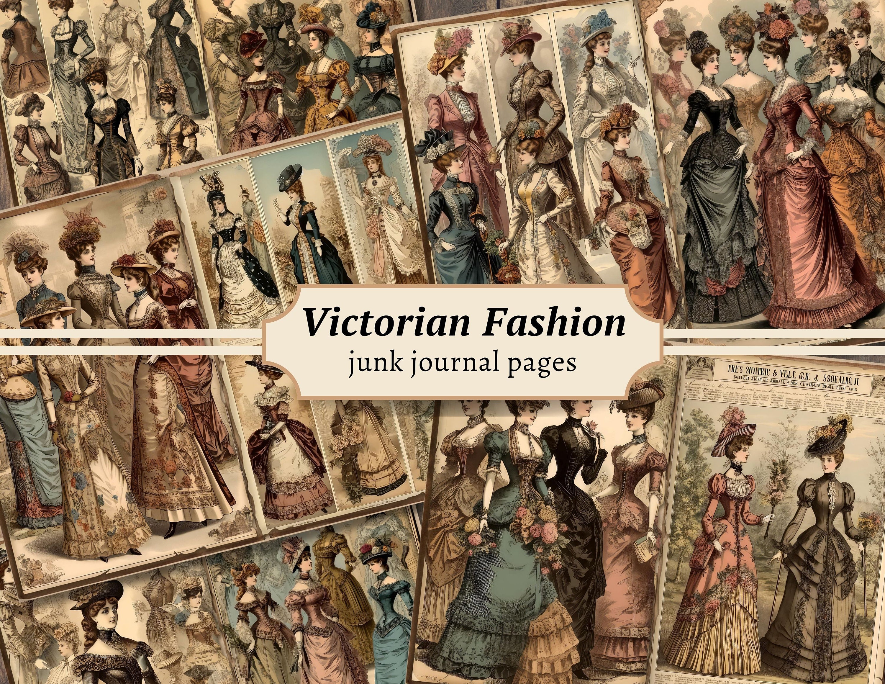 Antique fashion book - Etsy 日本