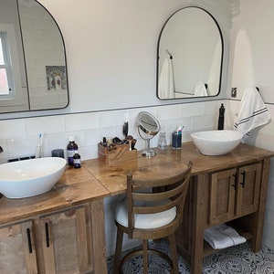 Bathroom Vanity with Makeup Area