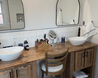 Bathroom Vanity with Makeup Area