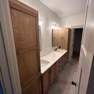 Bathroom Vanity With Side Cabinets