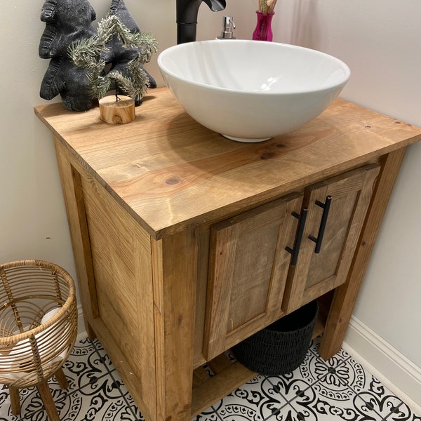 Bathroom Vanity Modern Farmhouse Style 30"