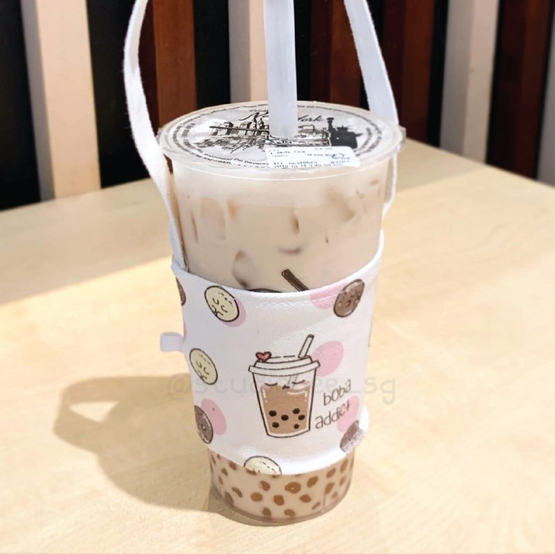 Cute Boba Addict Boba Tea Bubble Tea Holder Party & Gifting Packaging