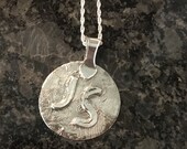 Fine Silver Initial Pendant Necklace