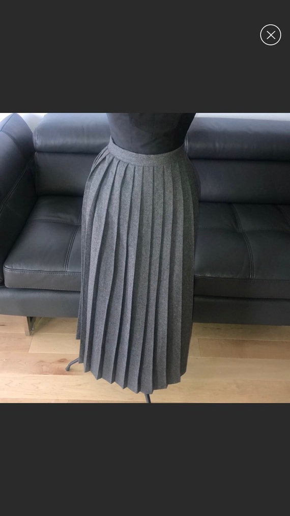 Ralph Lauren, pleated wool skirt