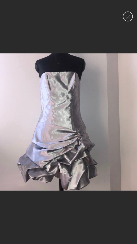 Silver party dress