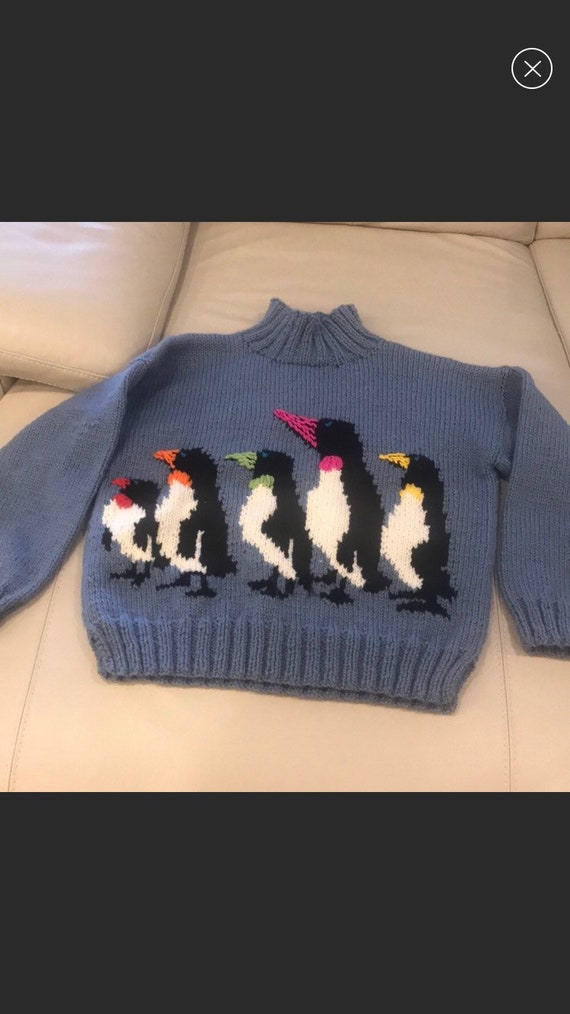 Hand knit sweater