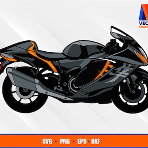 GSx Hayabusha Motorcycle EPS - SVG - PNG - Dxf  Vector Art - Cricut - Silhouette Cameo