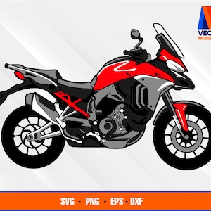 Multistrada V4 Motorcycle EPS - SVG - PNG - Dxf  Vector Art - Cricut - Silhouette Cameo
