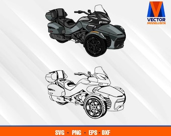 2023 Spyder F3 Limited Special Series Three Wheeler Motorcycle EPS - SVG - PNG - Dxf  Vector Art - Cricut - Silhouette Cameo