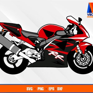 CBR1000RR Moto EPS - SVG - PNG - Dxf Vector Art - Cricut - Silhouette Cameo
