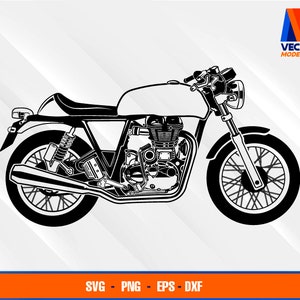 Model Motorfiets EPS - SVG - PNG - Dxf Vector Art - Cricut - Silhouet Cameo