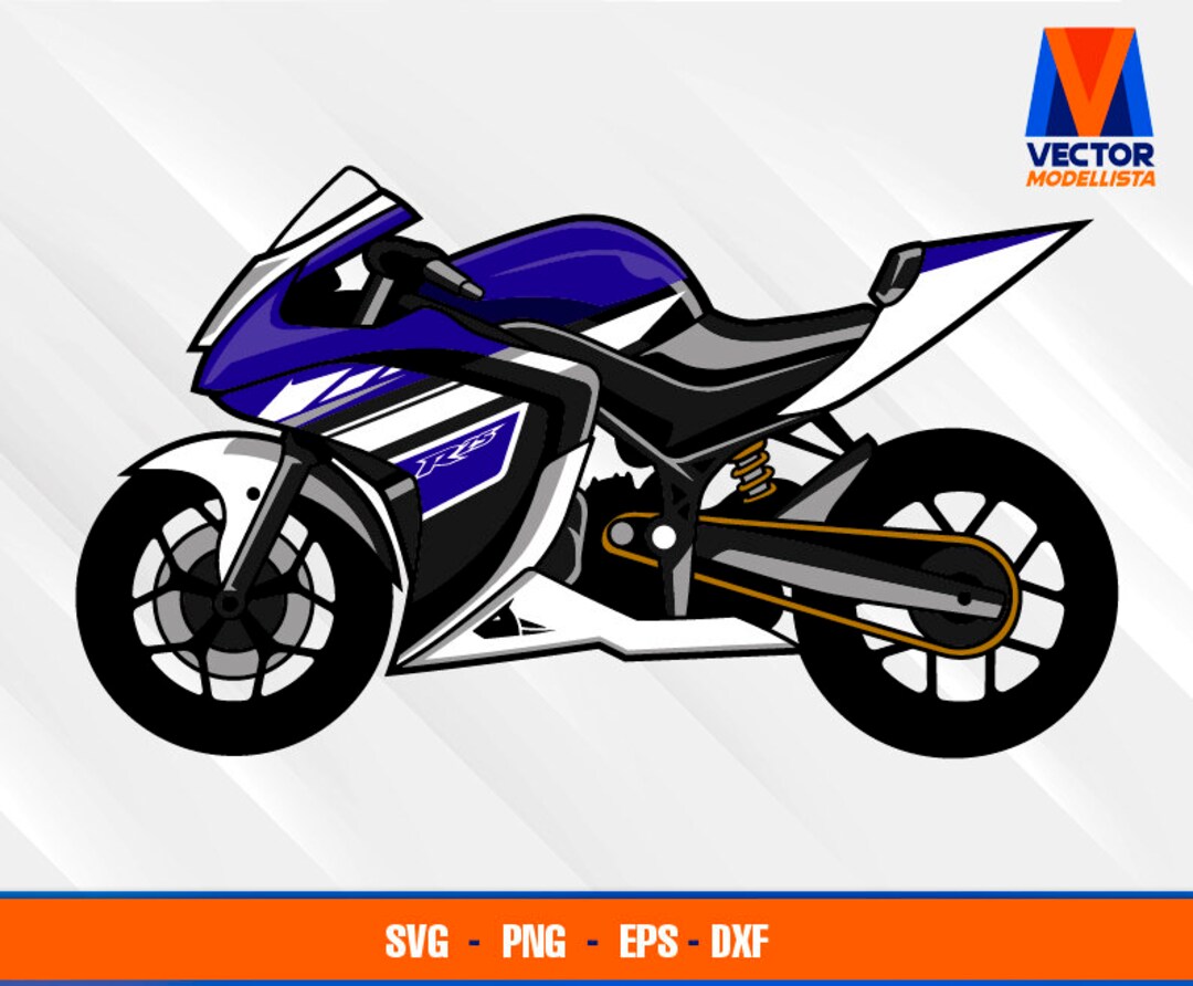 Yzf-r25 Motorcycle EPS SVG PNG Dxf Vector Art Cricut Silhouette Cameo ...